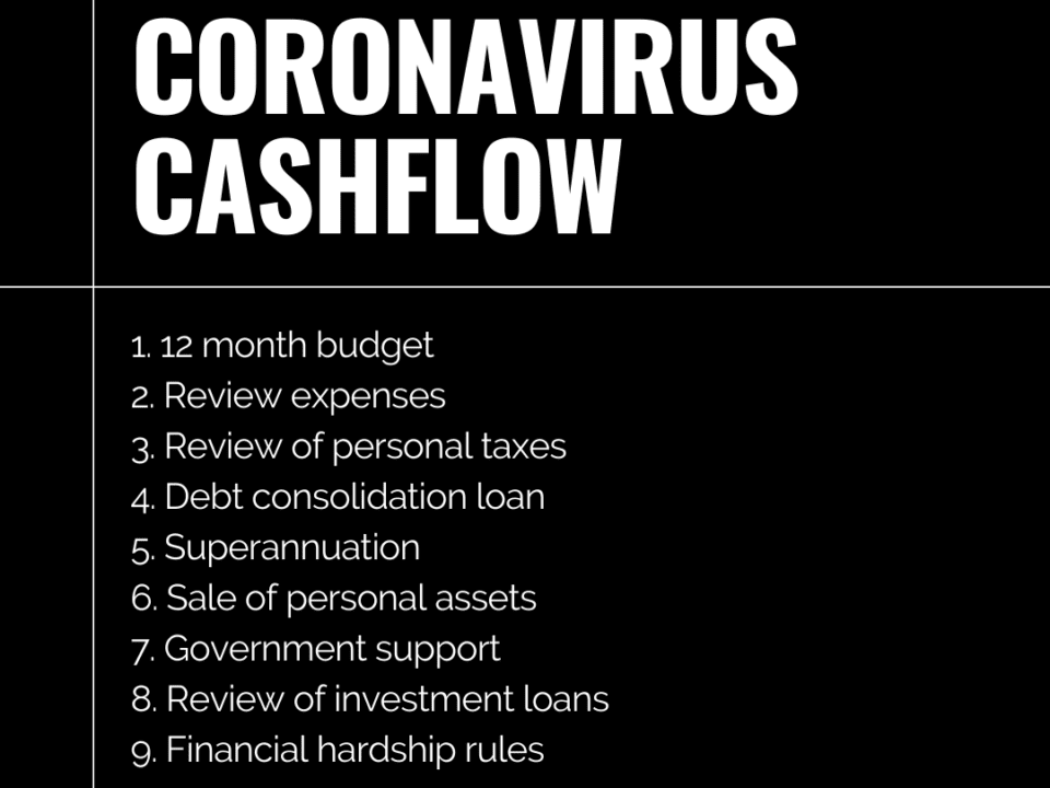 Coronavirus cashflow